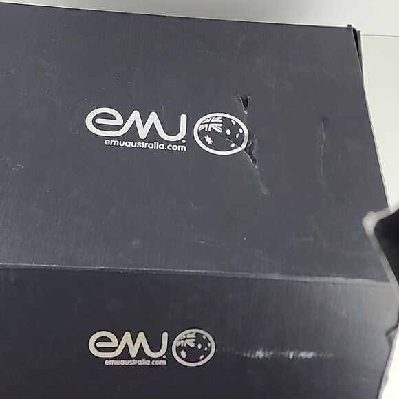 EMU Australia chocolate platinum outback hi suede boots sheepskin fur mens 13 - Picture 2 of 7